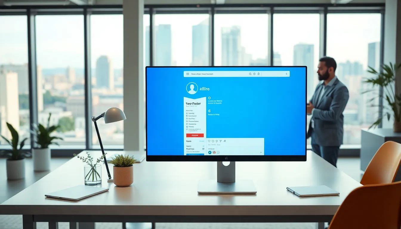 a computer screen displaying a verified blue page on social media.